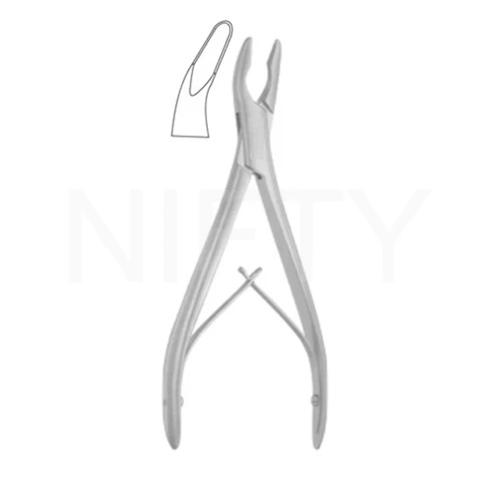 Bone Rongeur Bane 18cm/7", Curved, 3mm x 16mm