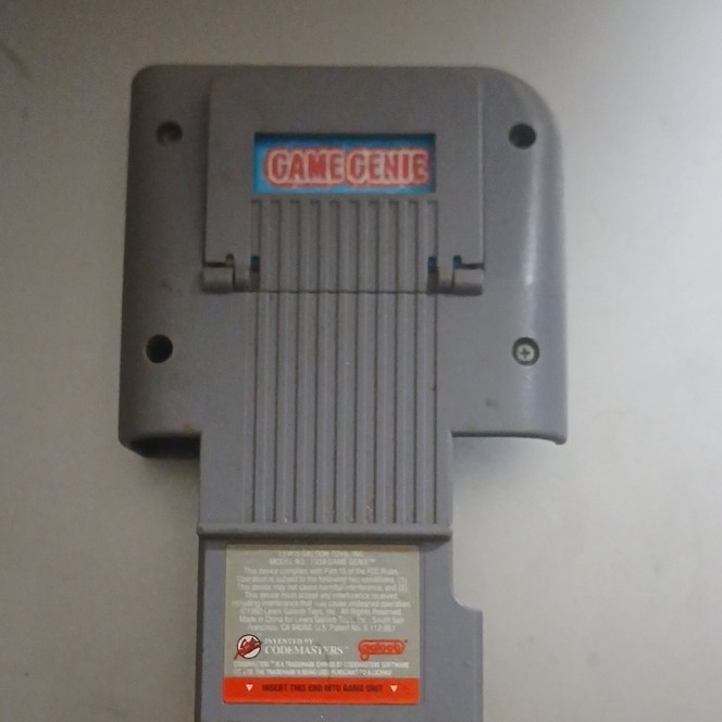 Game Genie Enhancer for Nintendo Game Boy w/ Manual & Code Booklet Gray