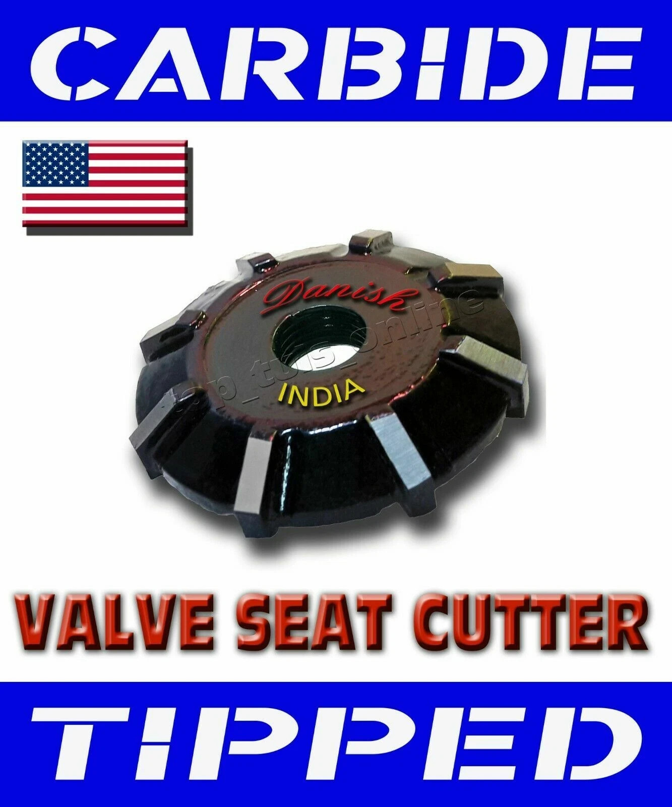 VALVE SEAT CUTTER CARBIDE 1.500" 30 DEGREE TO CUT HARD SEAT RINGS UPGRADE TOOL