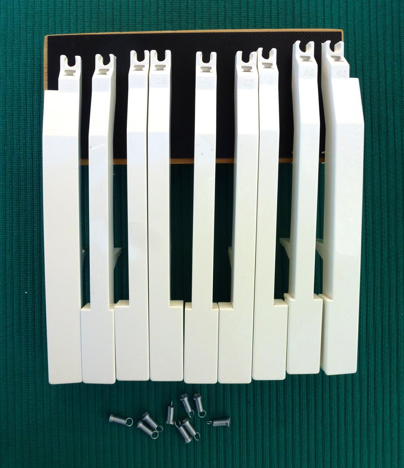 Ensoniq Keyboard TS-12 White Replacement Key Keys W/ Return Spring