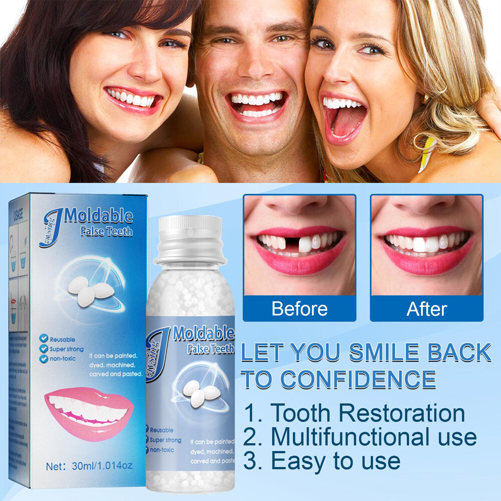 2X Tooth Repair Kit - Temporary Teeth Replacement Kit for Missing & Broken Teeth