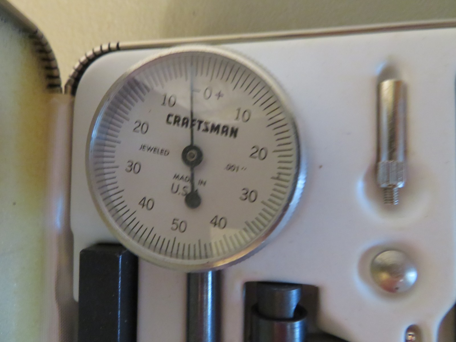 Vintage Sears Craftsman dial indicator Set Complete Tool Machinist NICE!