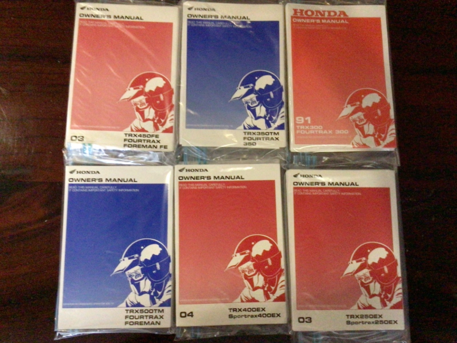 Honda TRX Owners Manuals lot of 6 various new