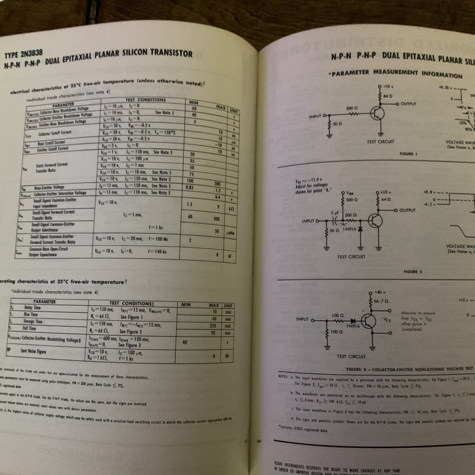 Vtg 1967 Texas Instruments: Preferred Semiconductors & Components Manual