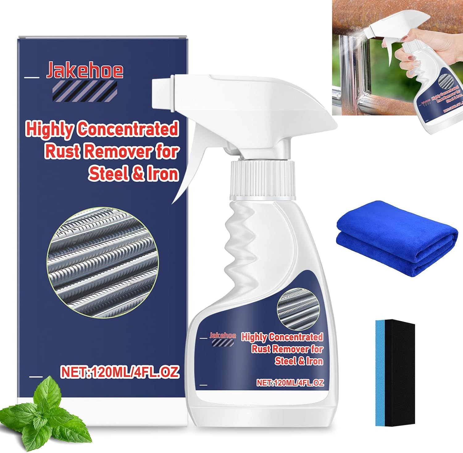Heavy Duty Rust Removal for Metal,Multipurpose Rust Remover Spray,Stainless S...