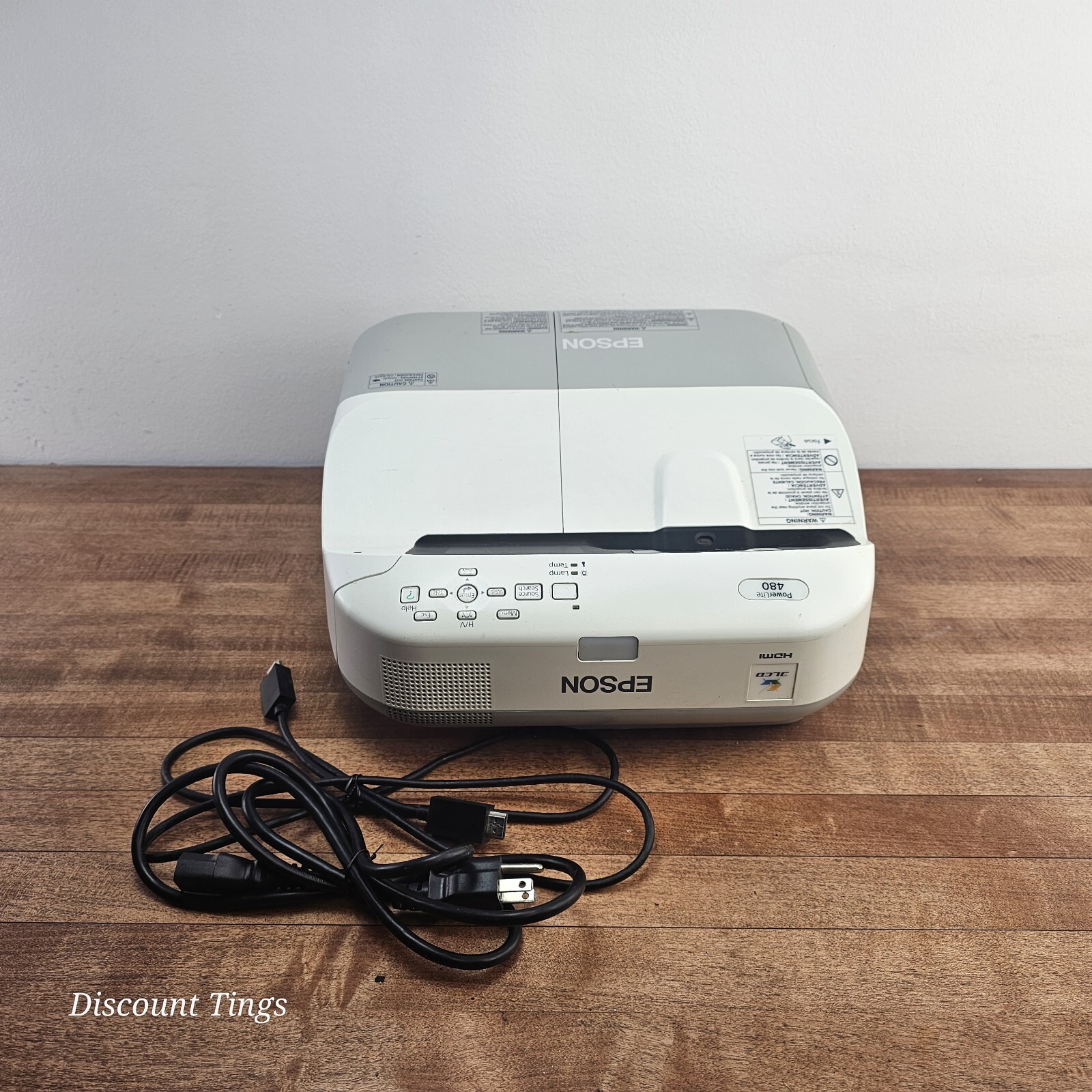 Epson PowerLite 480 Short Throw HDMI Projector 2600