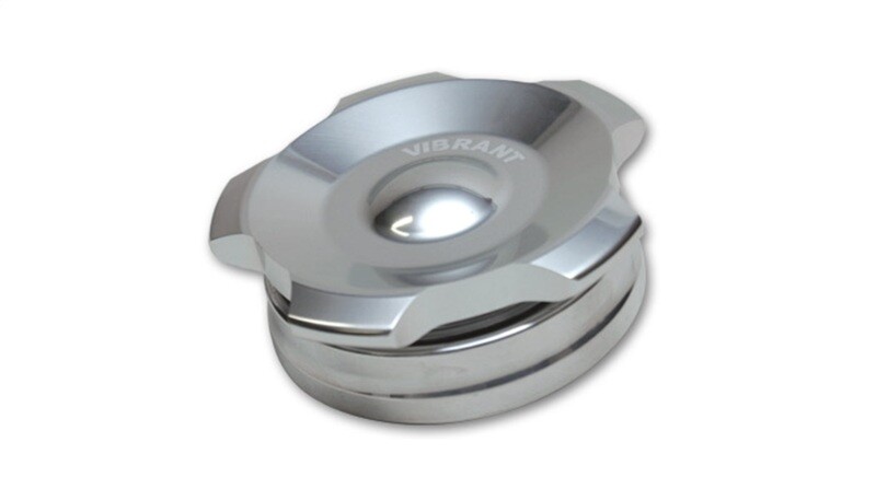 Vibrant 11290  2In Od Aluminum Weld Bungs W/ Polished Aluminum Threaded Cap (Inc