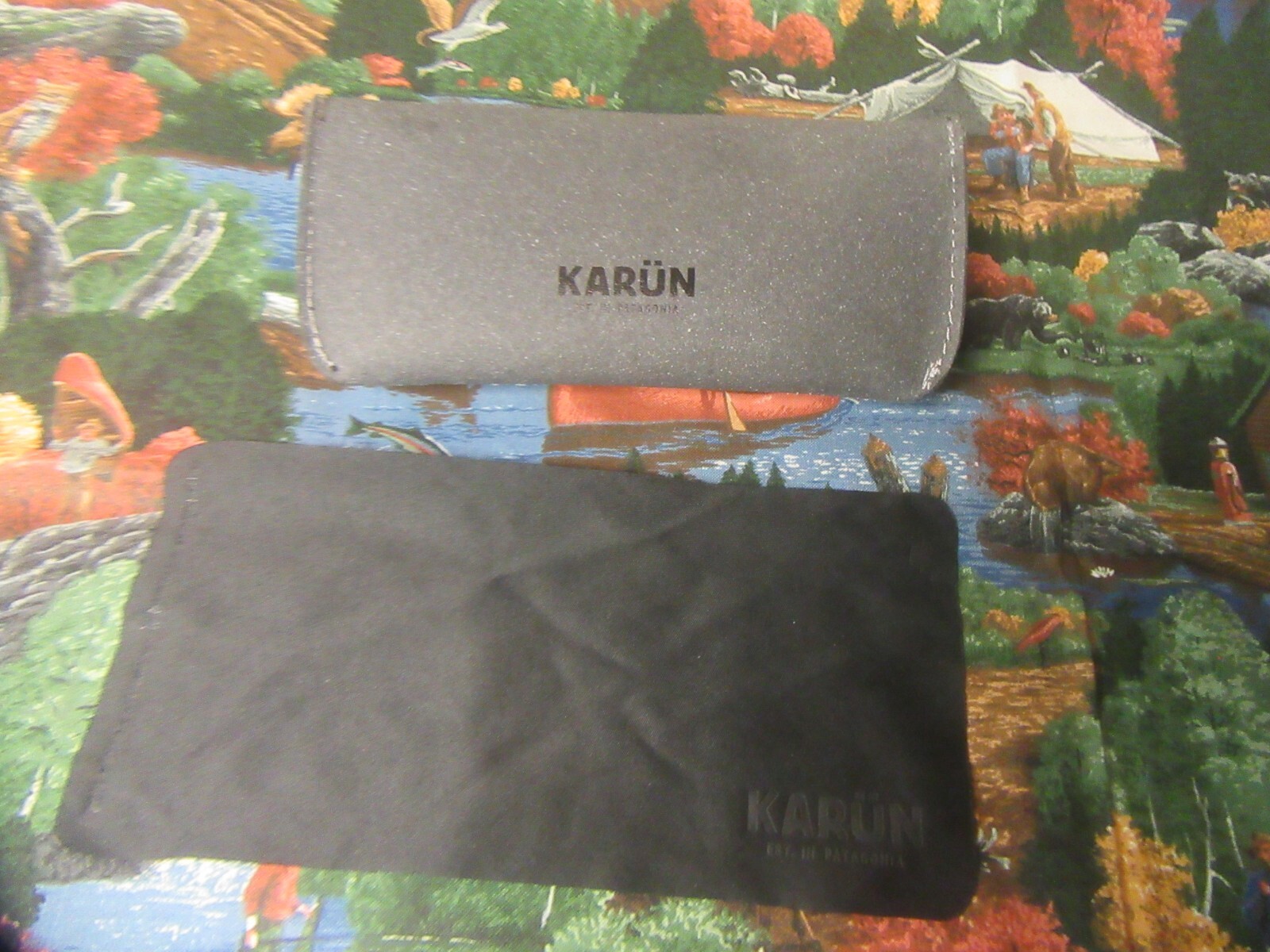 Karun Eyeglass Case Gray Recycled Leather
