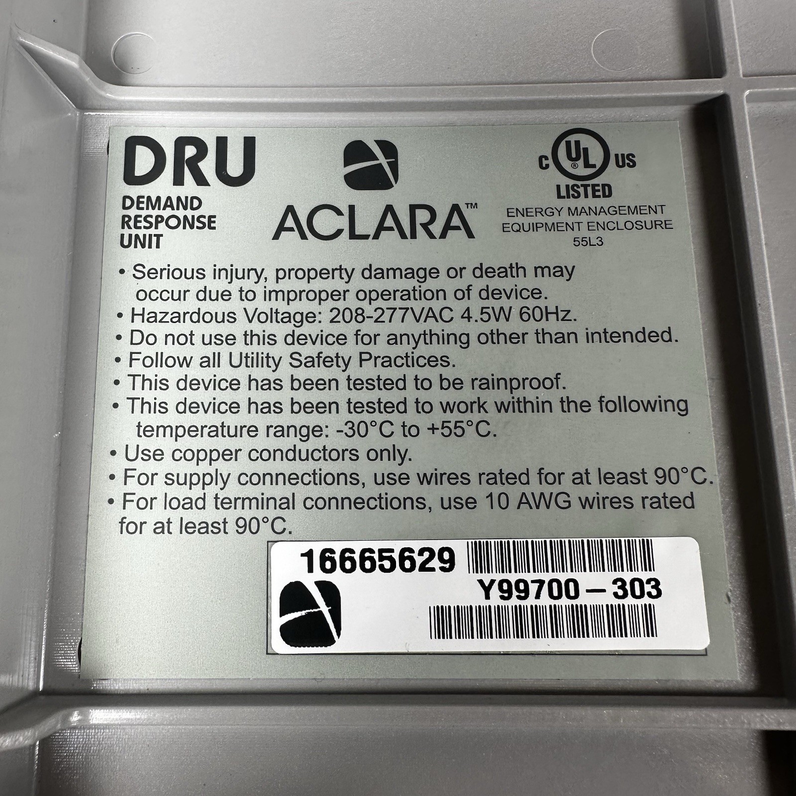 ACLARA DRU DEMAND RESPONSE UNIT Y99700-303