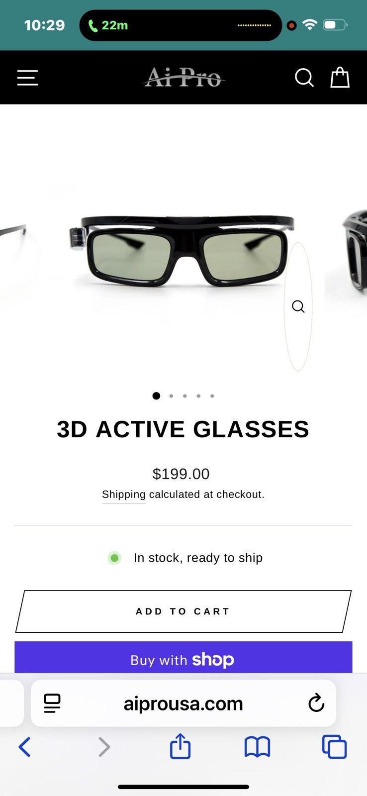 Ai Pro 3D Active Glasses Brand New