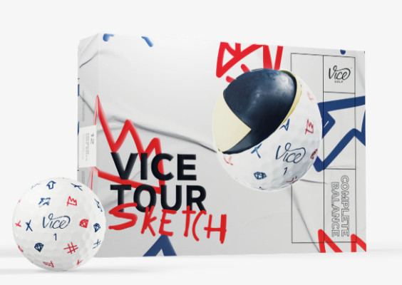 Vice Tour SKETCH Golf Balls - All Over Print