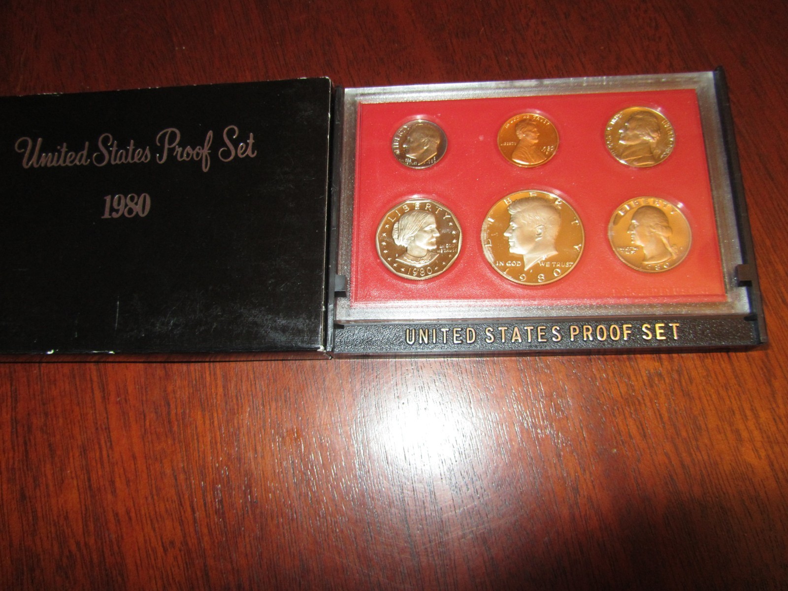 1980 United States Proof Set US Mint Display Case