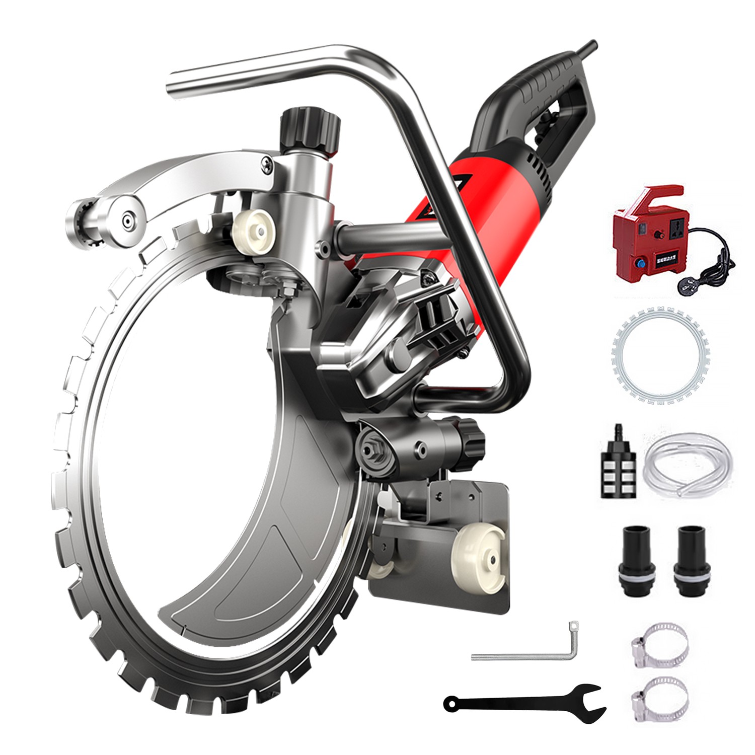 Electric concrete saw 400mm 8800W for wet and dry cutting 110V 3600U/min