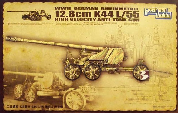 Lion Roar Great Wall Hobby 3523 1/35 WWII German Rheinmetall 12.8cm K44 L/55 Hig