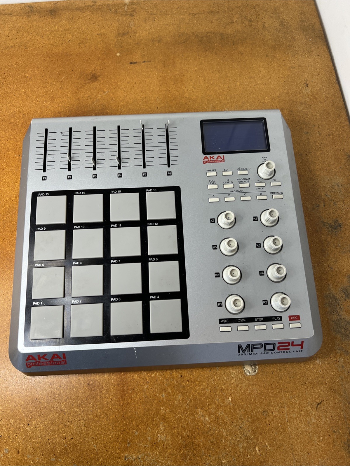 Akai Professional MPD24 USB MIDI Controller with Display - Used Untested