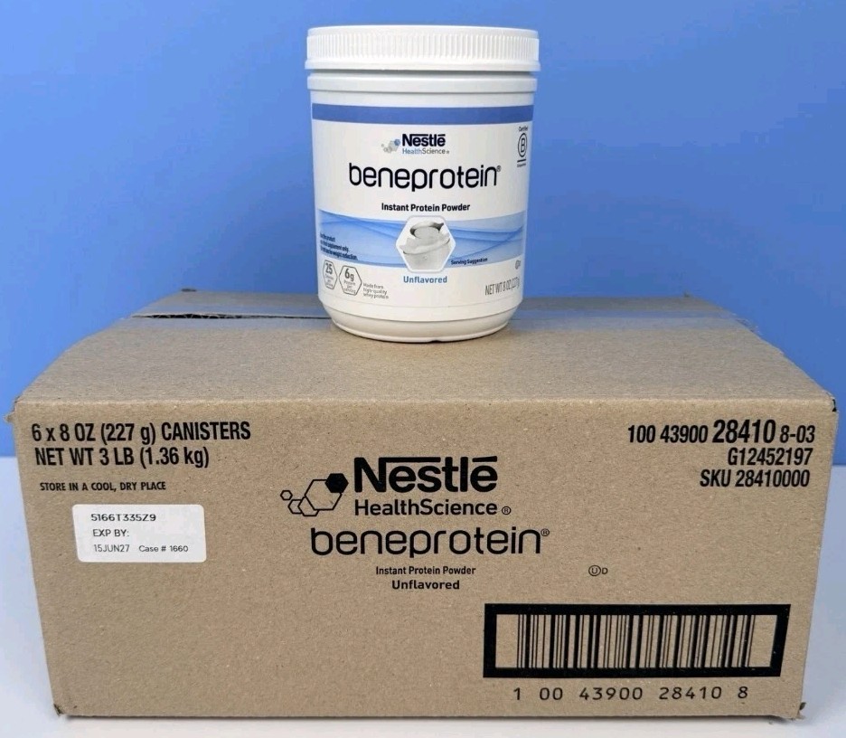 Nestle Beneprotein Protein Supplement Unflavored 8 oz - Case Of 6 - EXP 06/2027