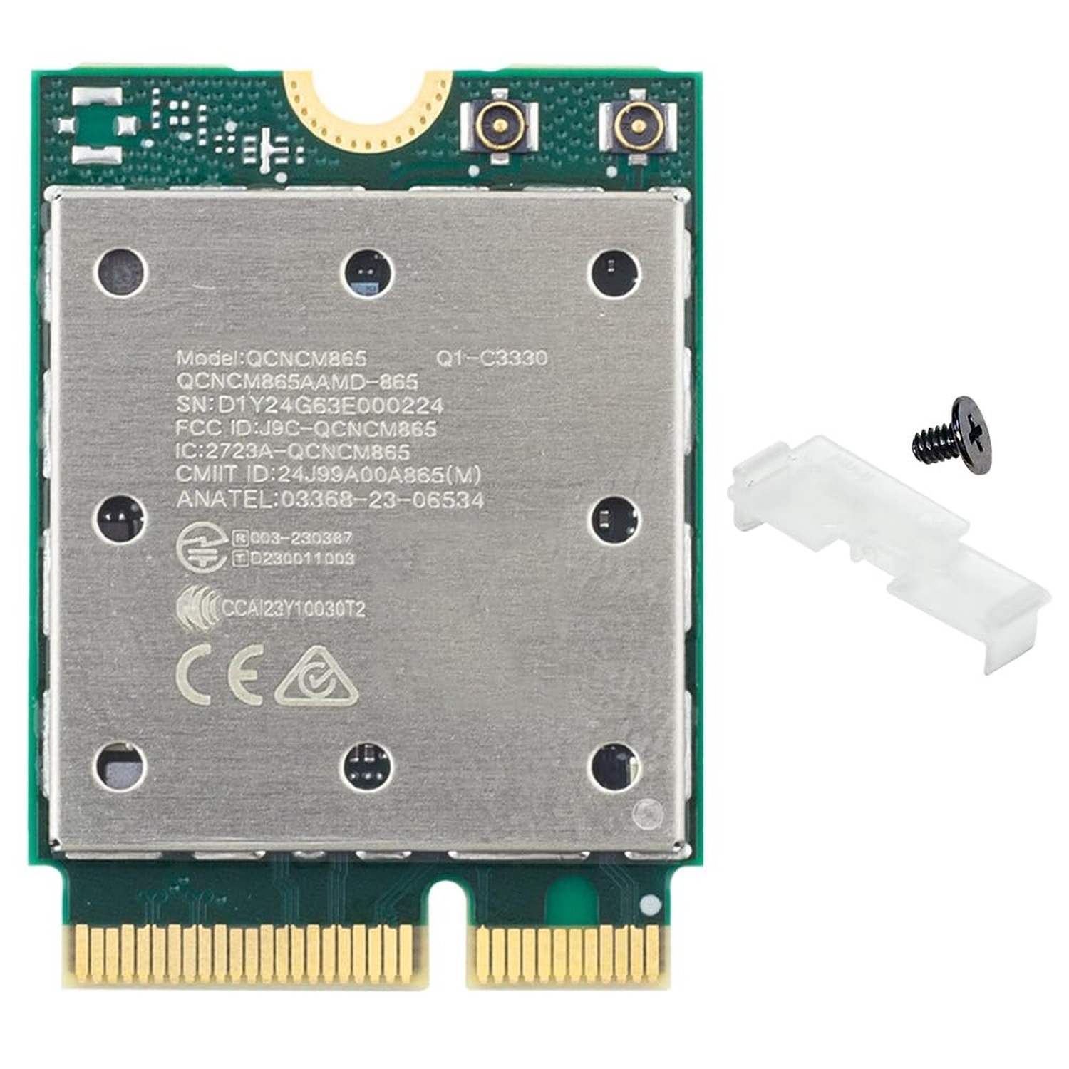 WiFi 7 Card QCNCM865-5800Mbps M.2 Key E Tri-Band (2.4G/5G/6GHz) with 4K-QAM &...