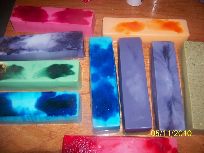 LOT OF 6 HOMEMADE GOAT'S MILK, COCOA,MANGO, SHEA BUTTER SOAP 2.5lb Loaves U-PICK