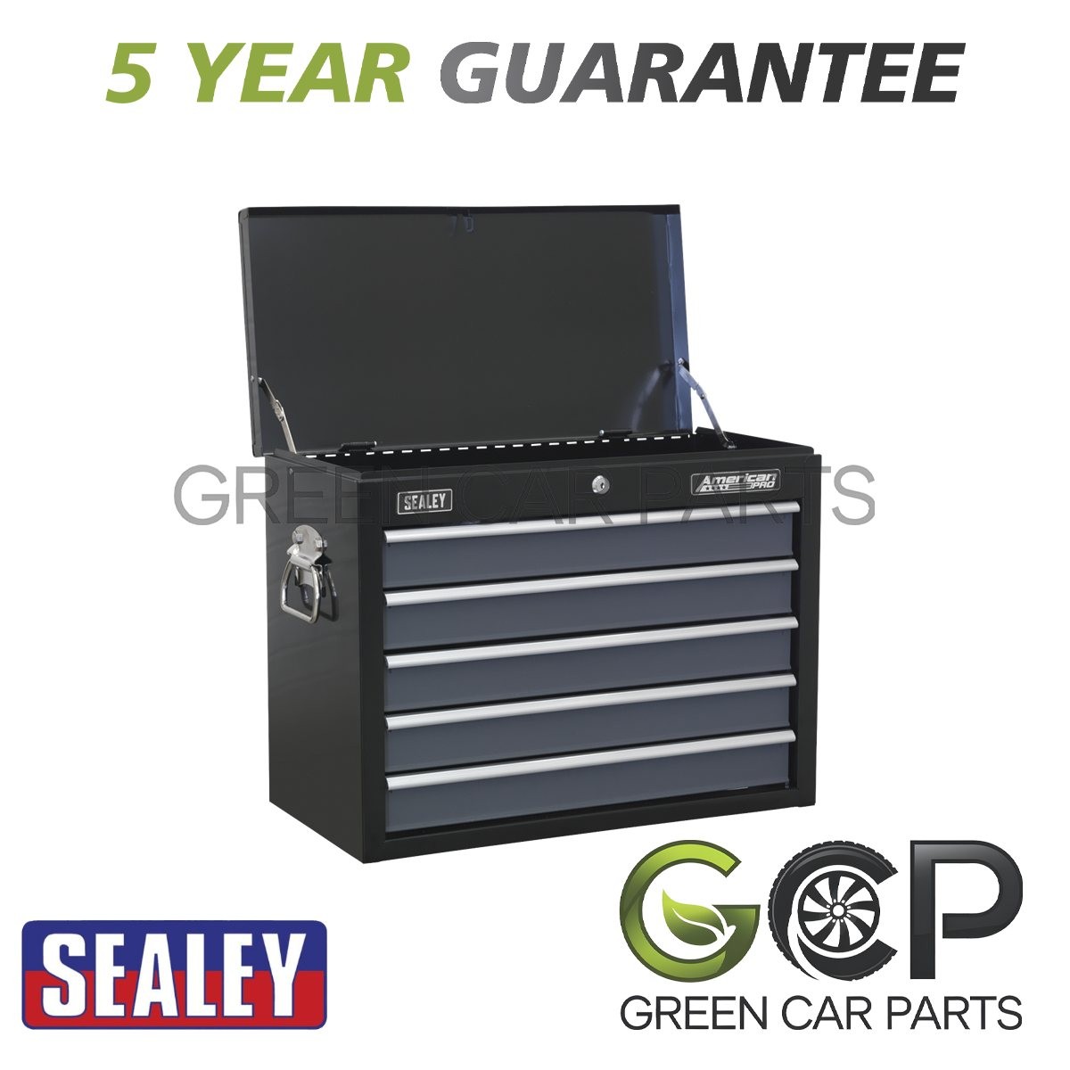 Sealey American PRO� Topchest 5 Drawer Black/Grey AP3505TB