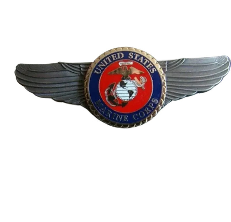 WW2US MARINE CORPS VETERAN USMC MARINES METAL PILOT WING COMMEMORATIVE BADGE PIN