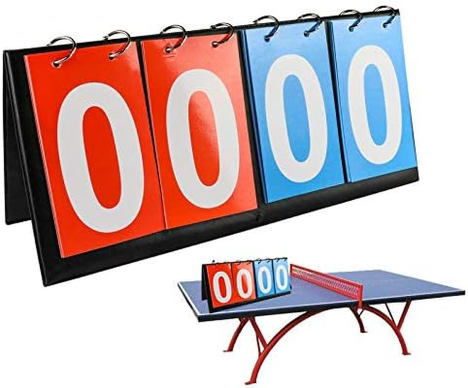 Portable Table Top Scoreboard Flipper, Multi Sports Score Flip Scoreboard