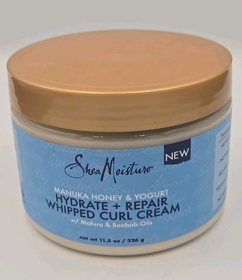 New SheaMoisture Hydrate + Repair Moisturizing Curl Cream Manuka Honey 11.5 oz