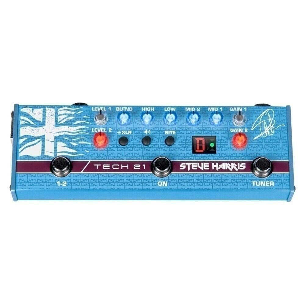Tech 21 Steve Harris SH1 Signature SansAmp Pedal 4-b Active EQ with ±18dB Boost