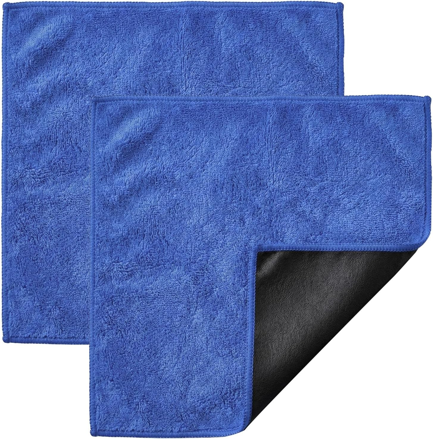 2 Clay Bar Towels Scratch-Free Detailing Towel Auto Care Fine Grade Microfiber
