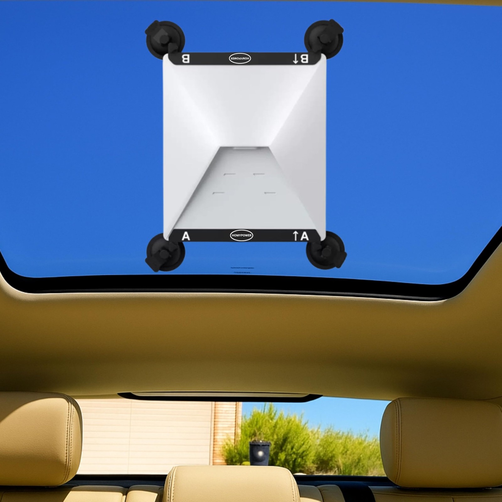 HOMYPOWER Starlink Mini Suction Cup Mount, Accessories for Car, RV, Truck, Bo...