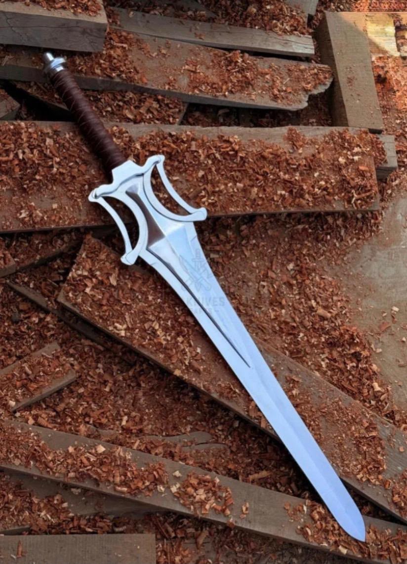 40'' He-Man Sword of Power Handmade Fantasy Sword | Carbon Steel Blade | Hunting