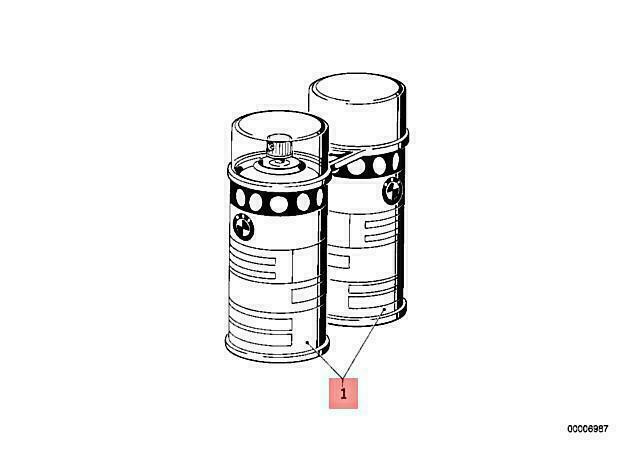 BMW 259 89V K14 K26 PAINT SPRAY SET TITAN SILVER METALLIC 51911052566 NO🇺🇸DUTY