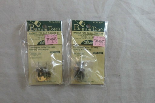 Clover Bag's & Tote's Magnet Tote Bag Closure 3/4"  Set of 2 #6244  NEW