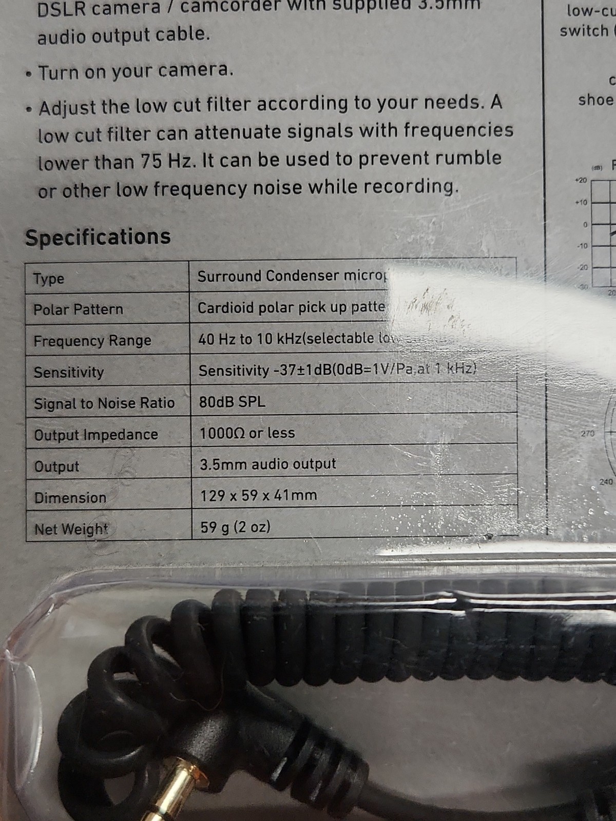 Unidirectional Condenser Microphone | Saramonic SR-PMIC1 (NEW SEALED)