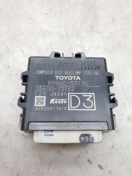 14-15 LEXUS IS250 HEADLAMP LEVELING CONTROL MODULE ECM ASSEMBLY
