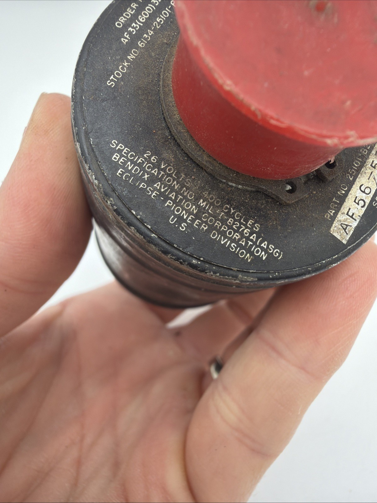 Vintage Bendix Eclipse Aircraft Indicator Fuel Glow Marked PPH X1000