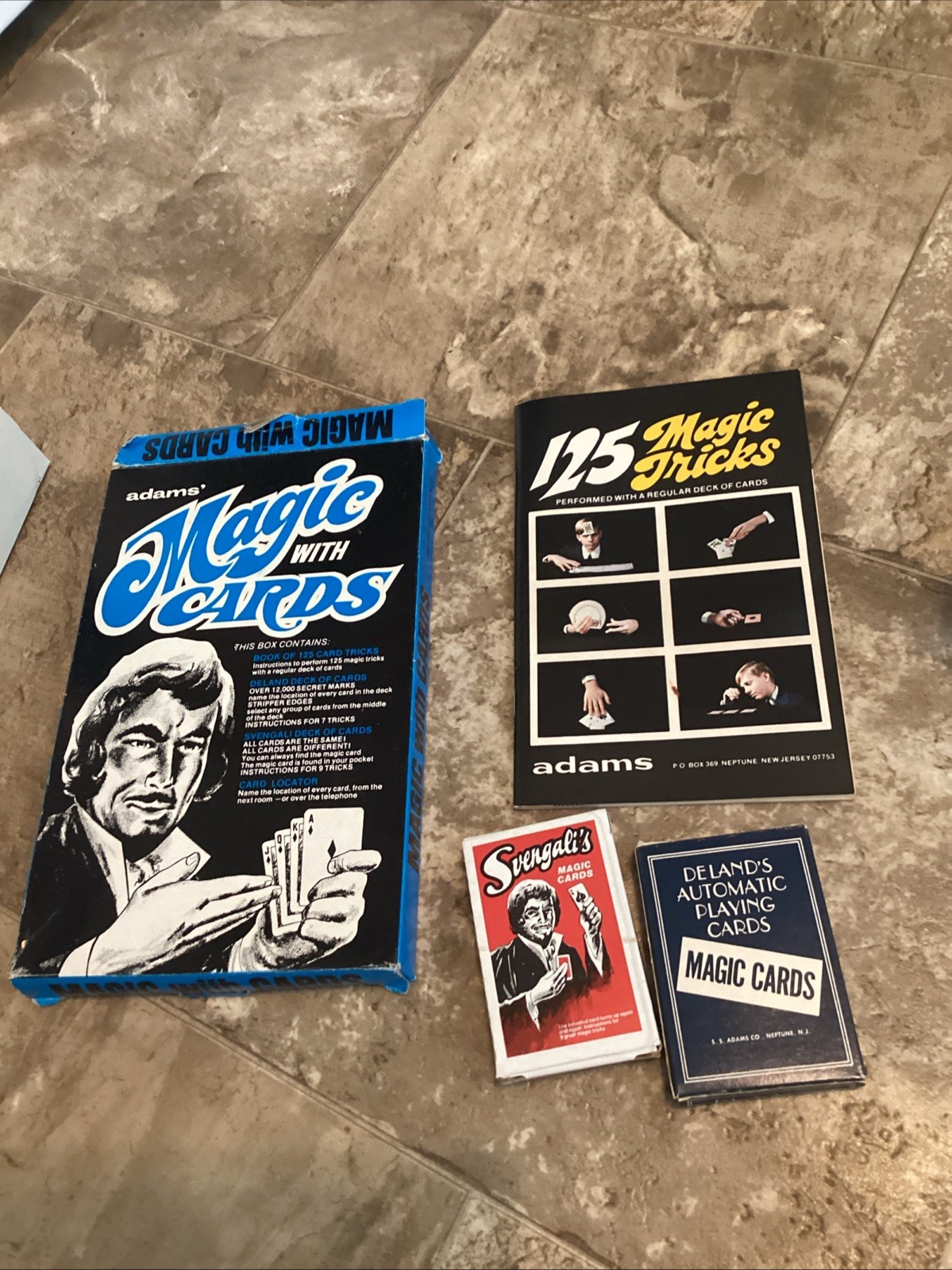 VINTAGE 1976 Adam's Magic With Cards Complete Sealed Deck