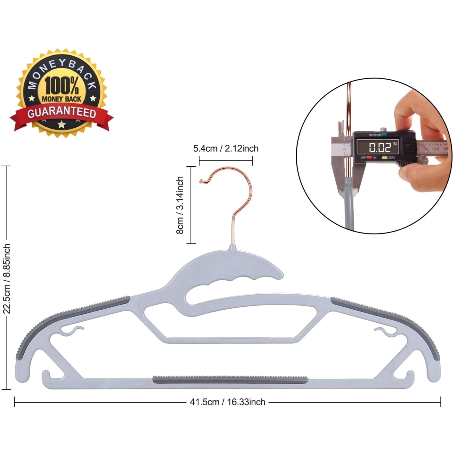 Ultra Thin Space Saving Hangers 50 Pack