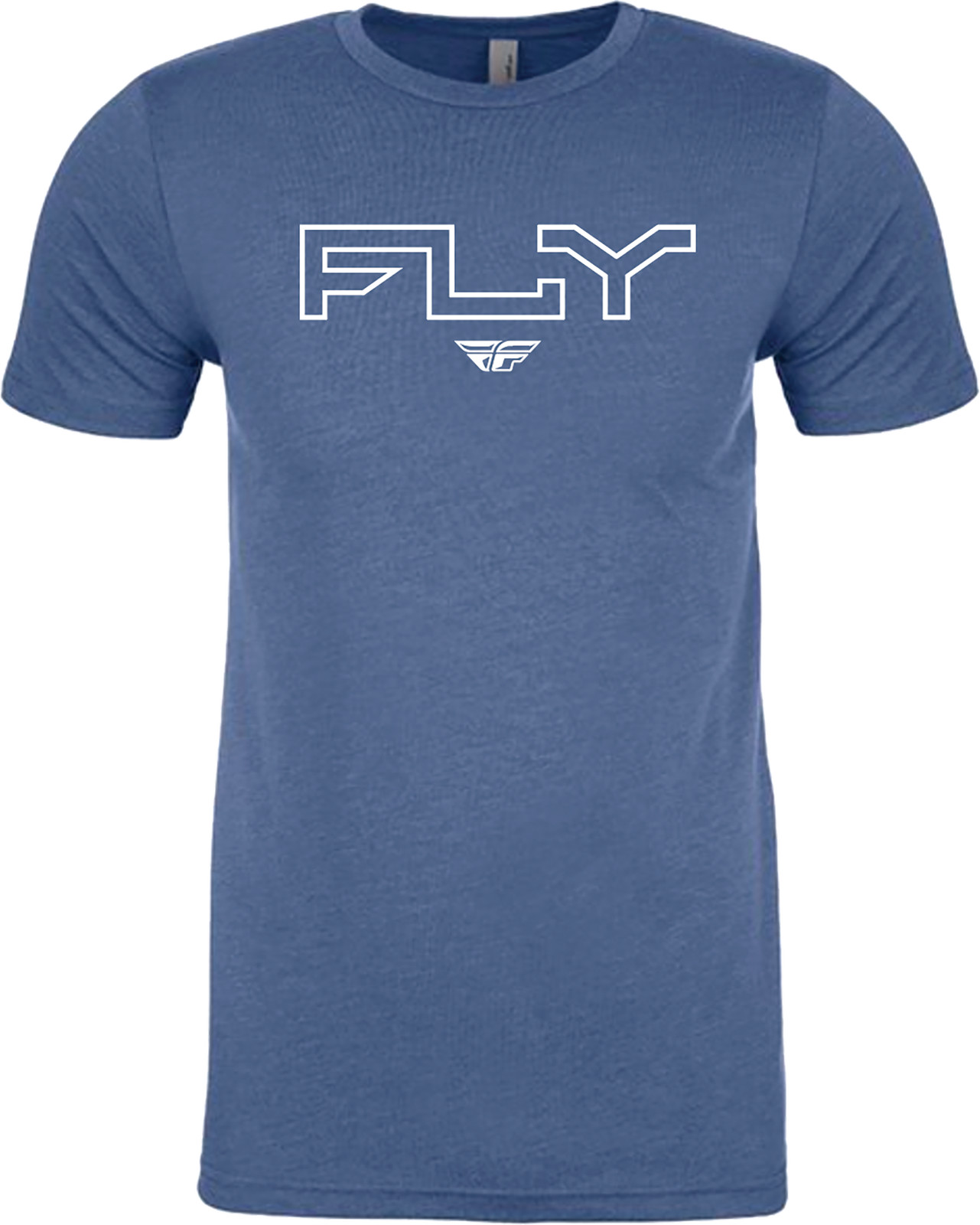 FLY RACING - Fly Edge Tee Cool Blue Heather XL | 354-0310X