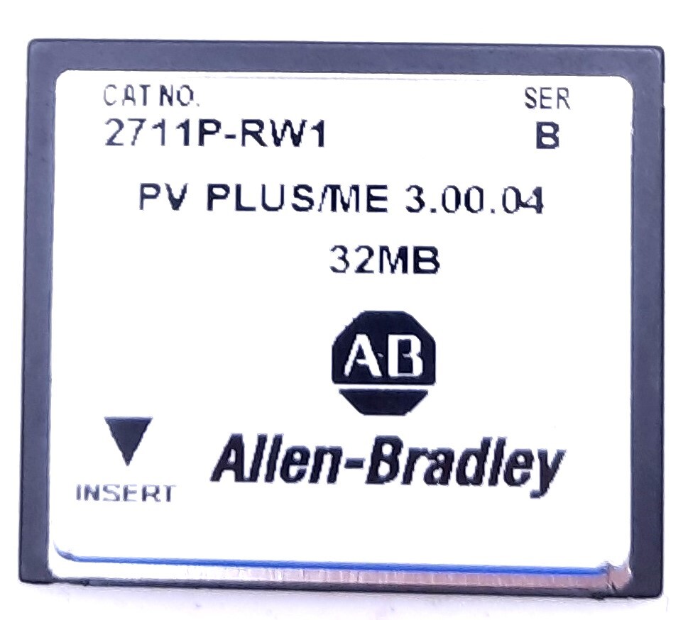 Allen Bradley 2711P-RW1 PanelView Plus/ME 3.00.04 CompactFlash Card, 32MB