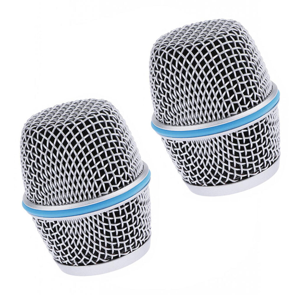 2PCS Microphone Grille Mic Grill Ball Head Mesh Fits For Shure Beta87A NEW#