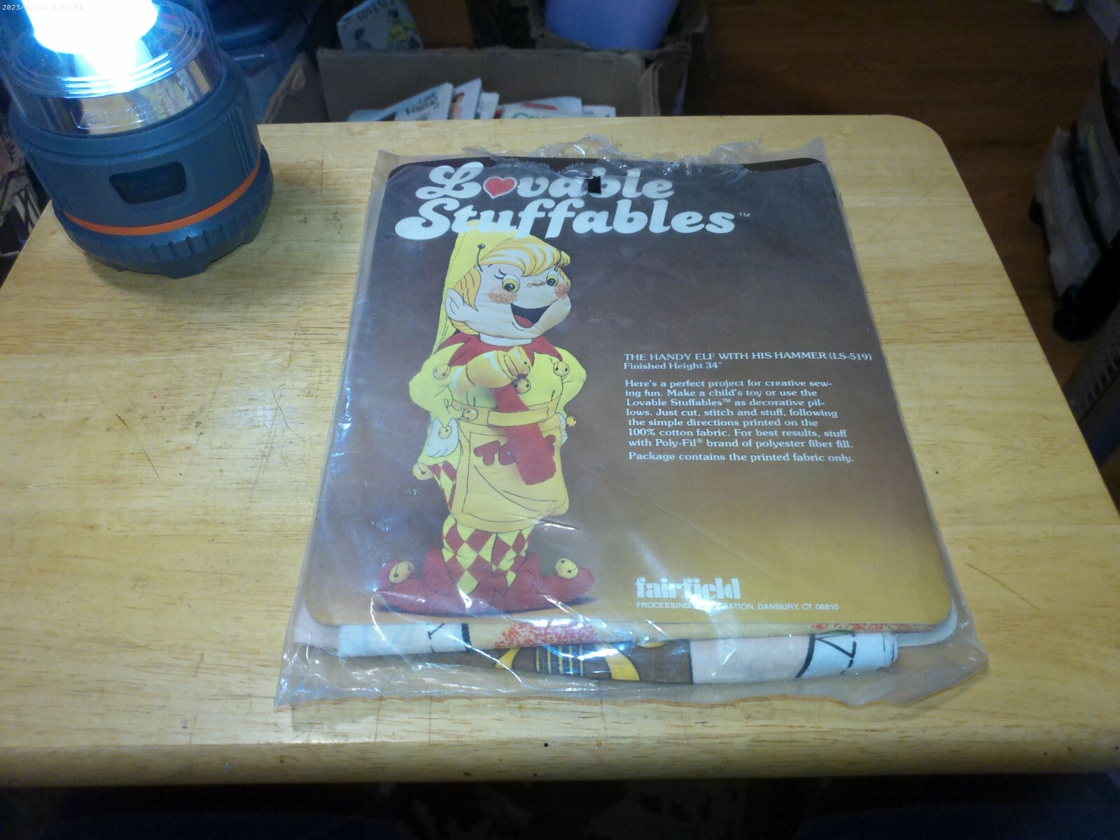 LOVABLE STUFFABLES by Fairfield -HANDY ELF WITH HAMMER & organ grinder