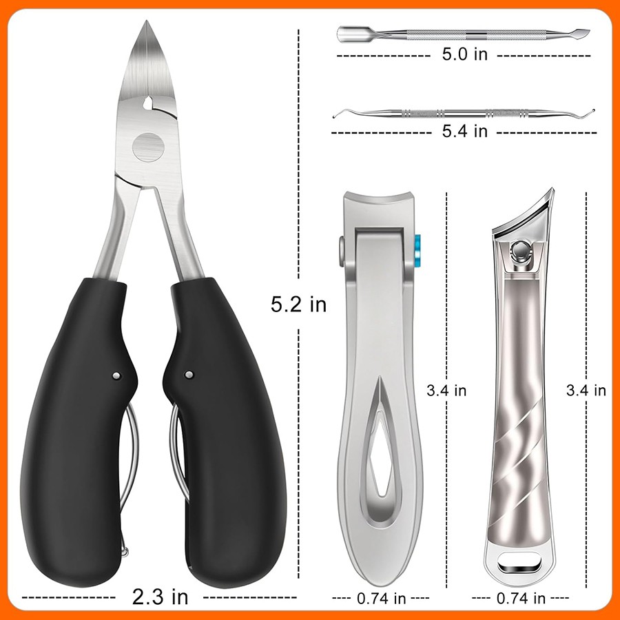 Heavy Toenail Clippers for Seniors Thick Toenails Large Toe Nail Clippers New