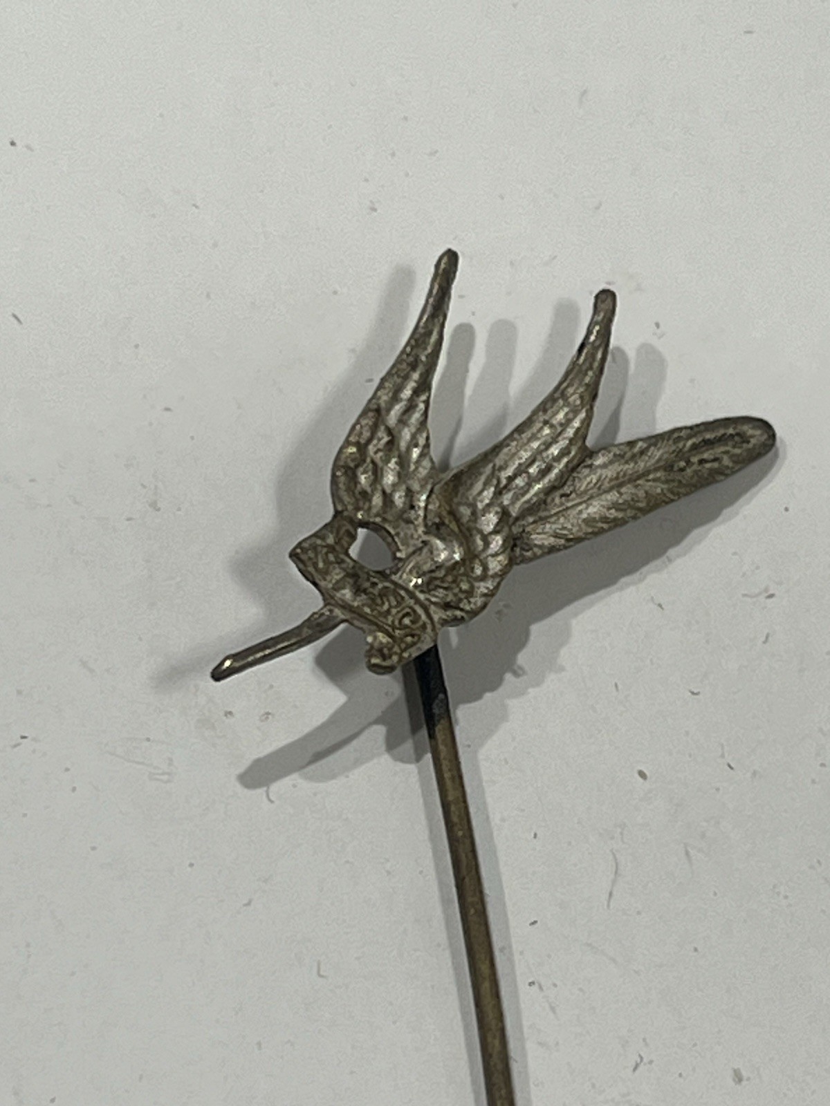 Original WW2 Czech National Social Party Socialist Pin Medal Feather