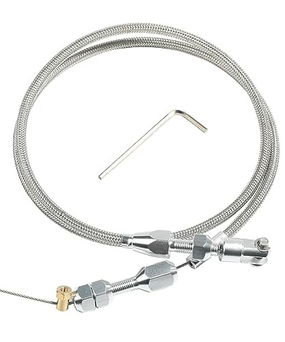 36" Throttle Cable Kit,Car Braided Throttle Cable,LS Swap Steel Braided