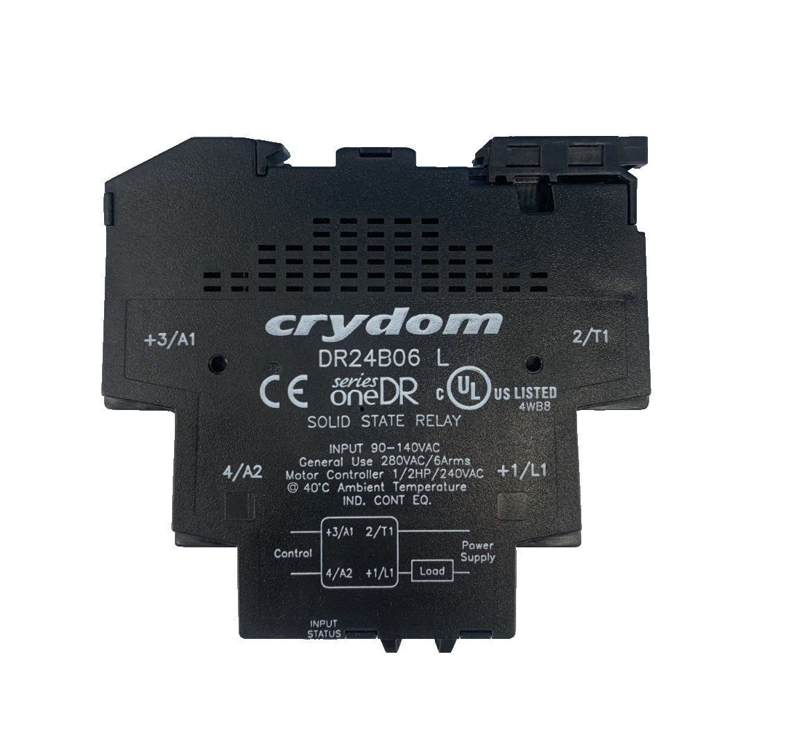 Crydom Dr24b06 Solid State Relay, 3 Phase, 90-140VAC