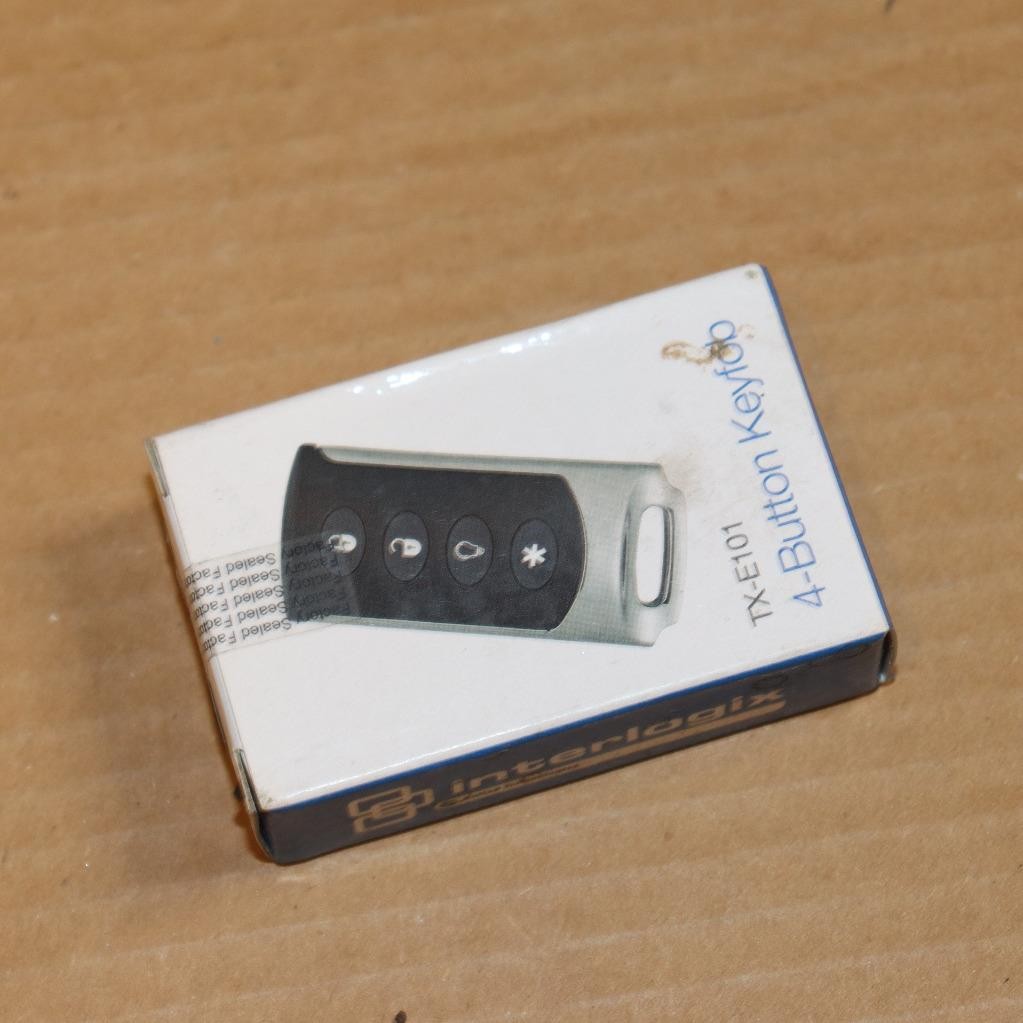 New Interlogix TX-E101 4-Button Wireless Remote Qolsys & GE 319.5Mhz Compatible