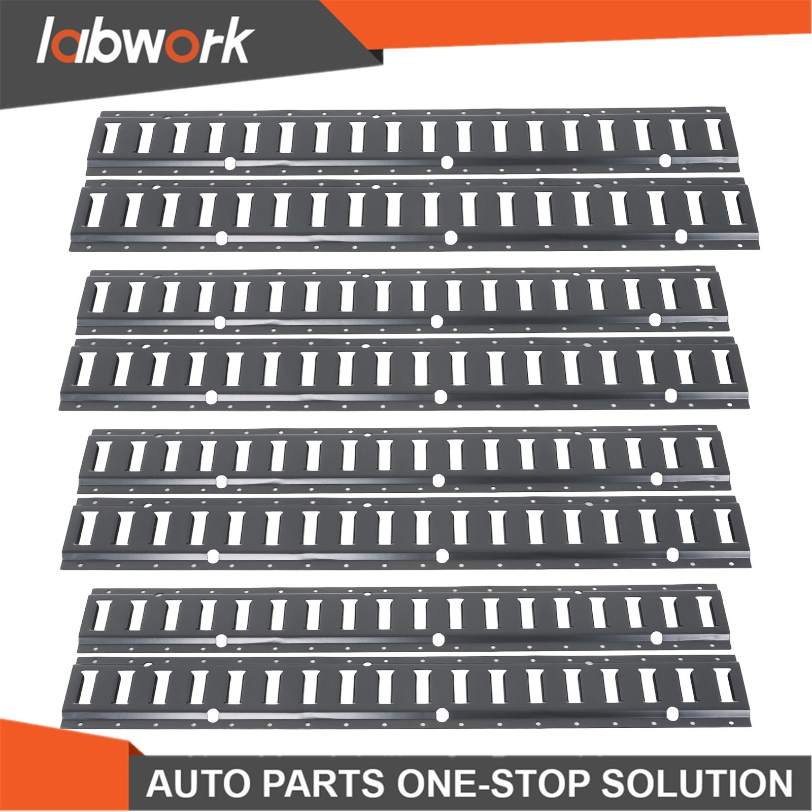 Labwork 8 Pack Enclosed Trailer 3ft Powder-Coated Steel E Track Rails Tie Down