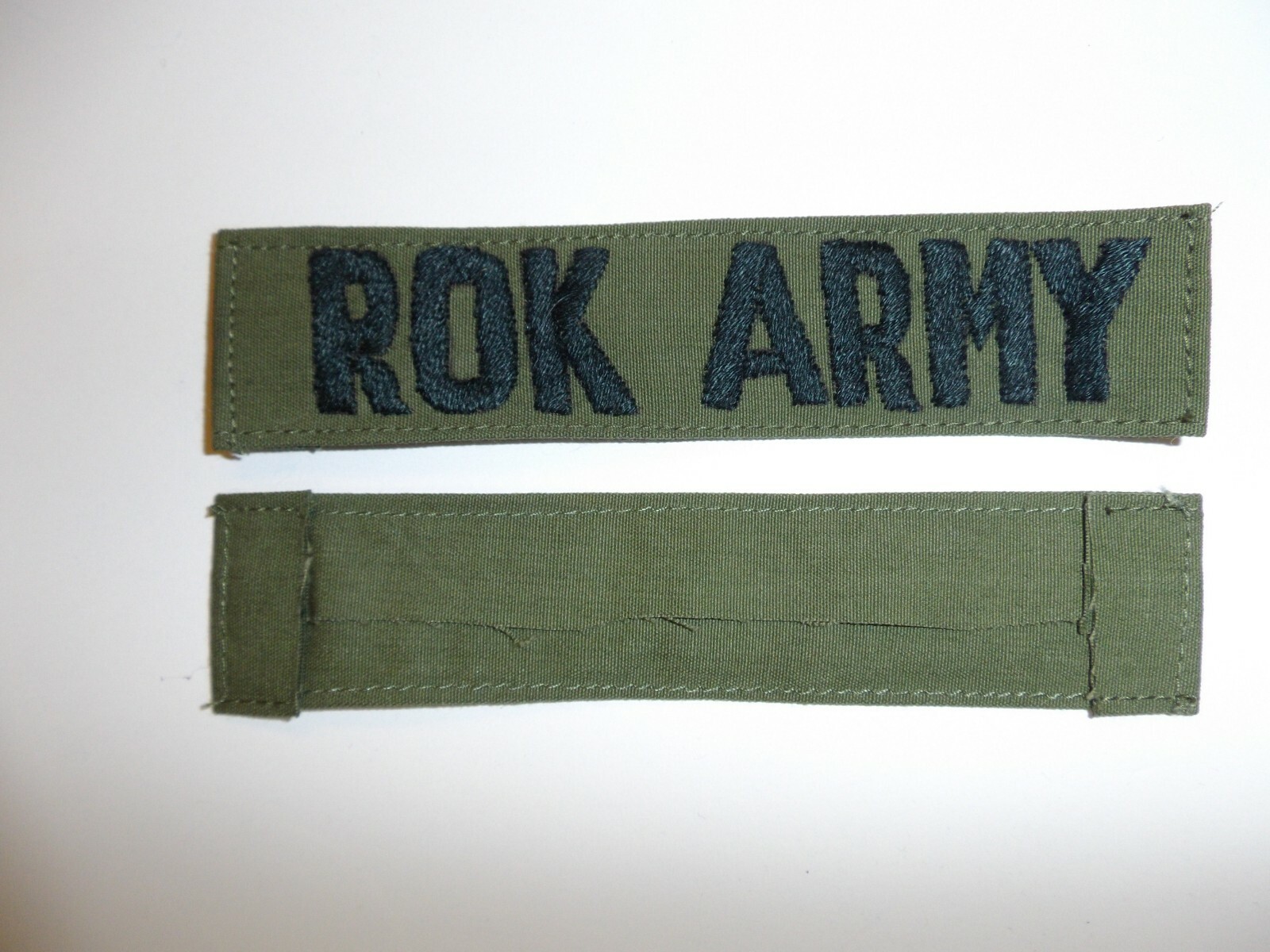 e3504 Vietnam ROK Republic of Korea Army Name Tape OD ir16t