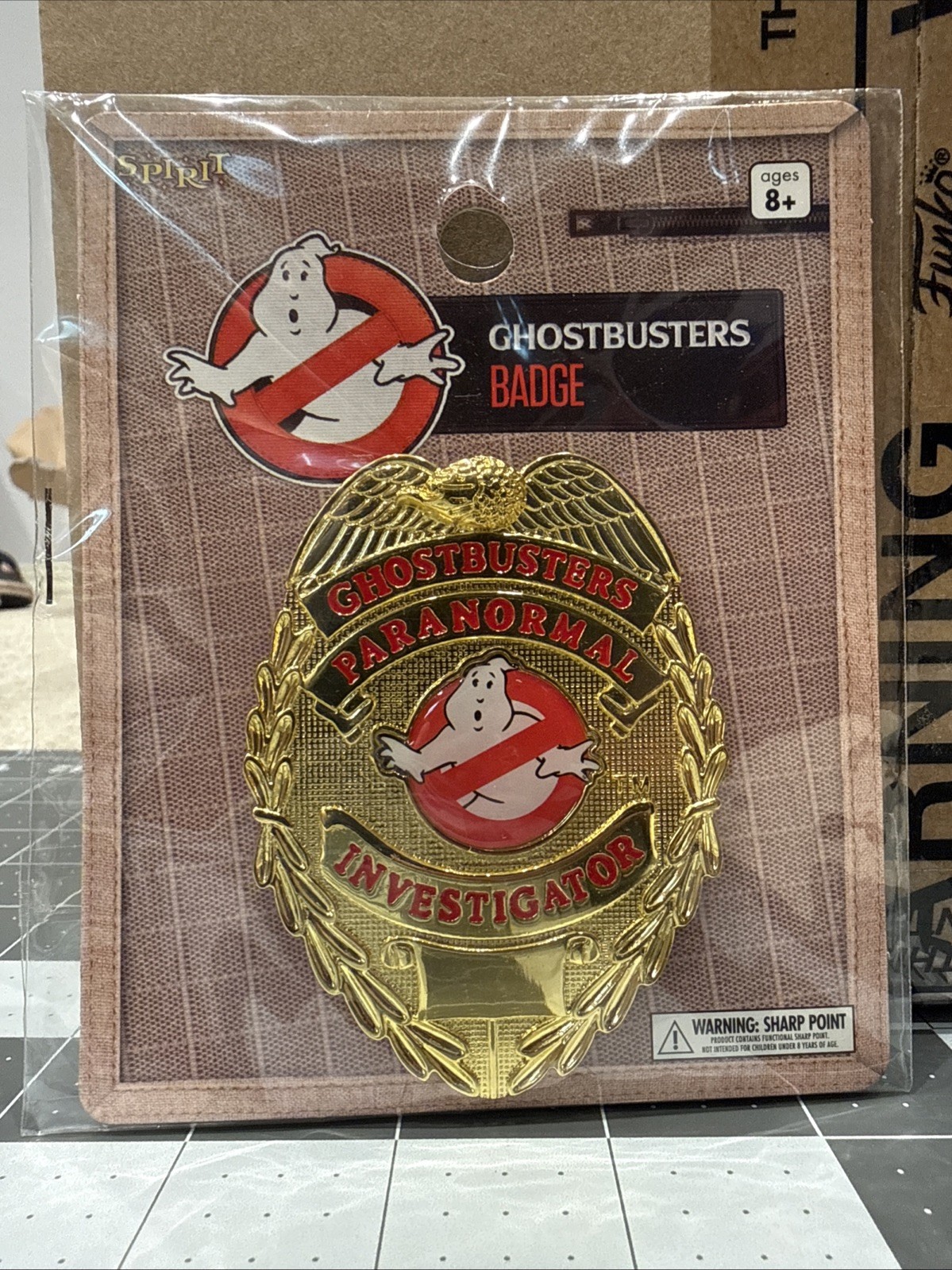 Ghostbusters Paranormal Investigator Police Metal Badge Cosplay Halloween New