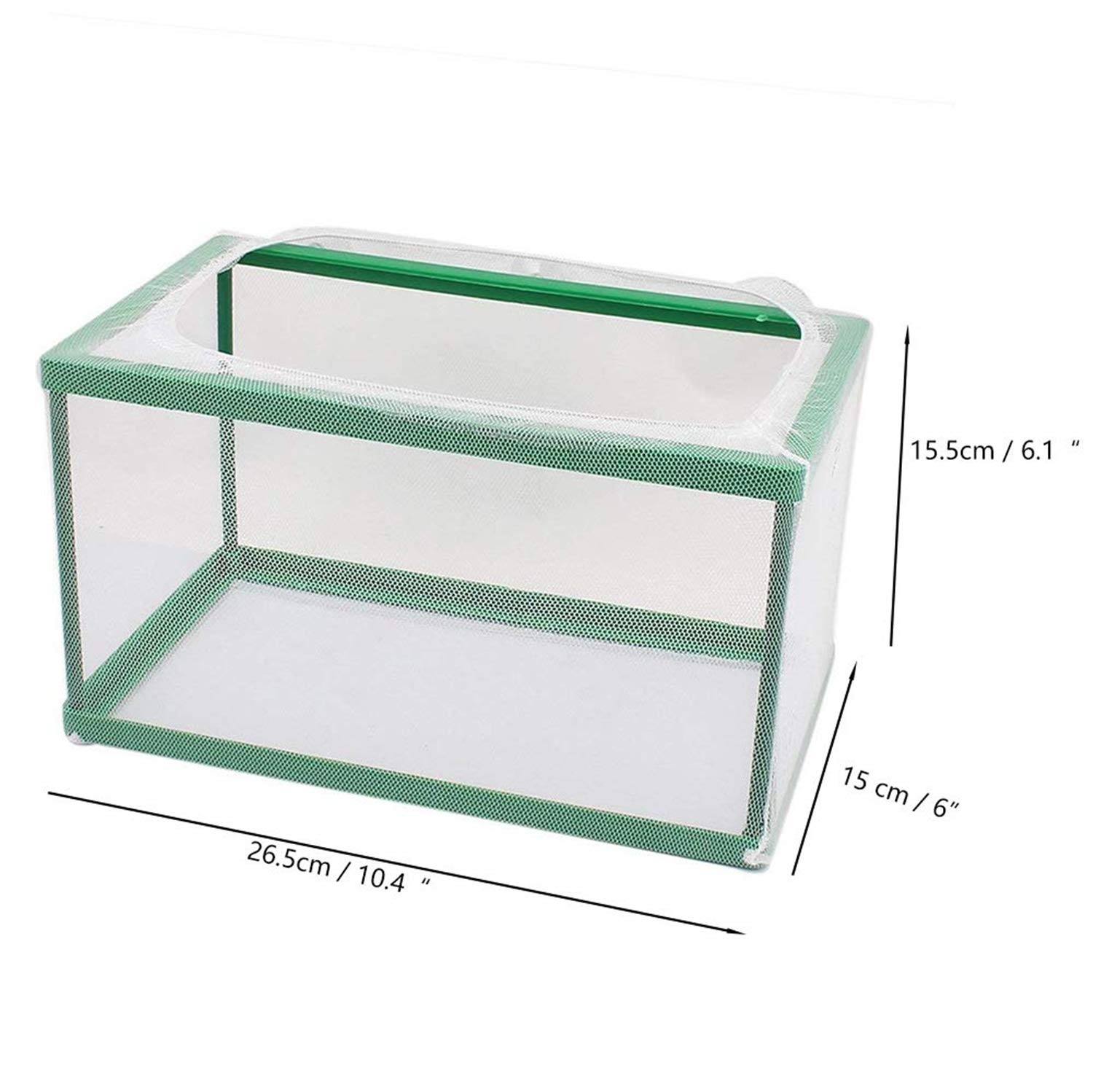 Nylon Mesh Fish Fry Hatchery Breeder Separation Net White Green